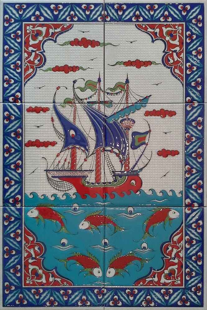 40x60 cm Çini Pano - KA04